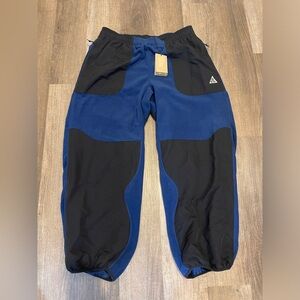 Men's Black and Blue Pants